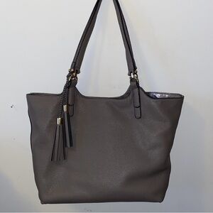 Large Over the Shoulder Grey Bag